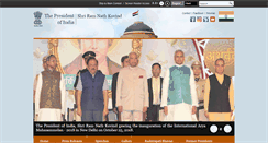 Desktop Screenshot of presidentofindia.nic.in